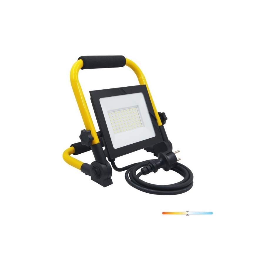 LED-Strahler TIGRA LED/50W/4000K IP54 schwarz/gelb