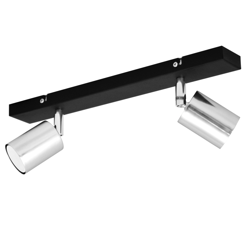 LED-Strahler TUNE 2xGU10/4,8W/230V mattes Chrom/schwarz
