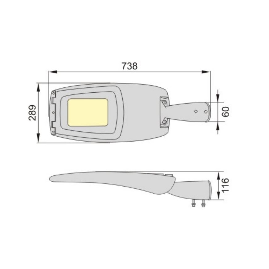 LED Straßenlaterne ADQUEN PLUS LED/100W/230V IP66