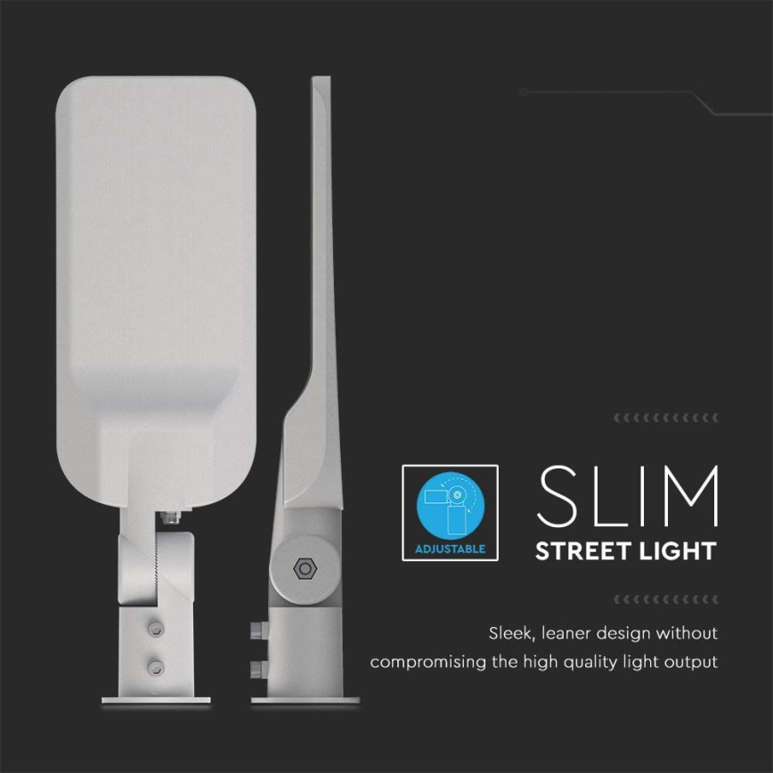 LED-Straßenleuchte SAMSUNG CHIP LED/50W/230V 4000K IP65 grau