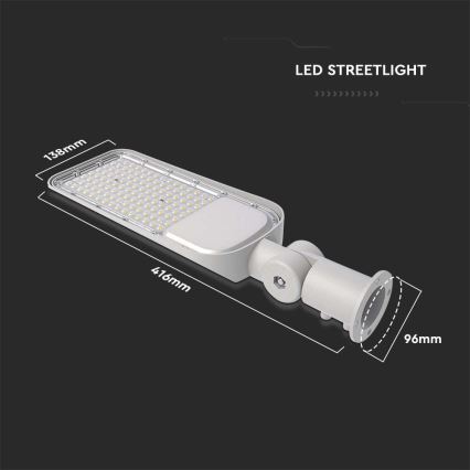 LED-Straßenleuchte SAMSUNG CHIP LED/50W/230V 4000K IP65 grau