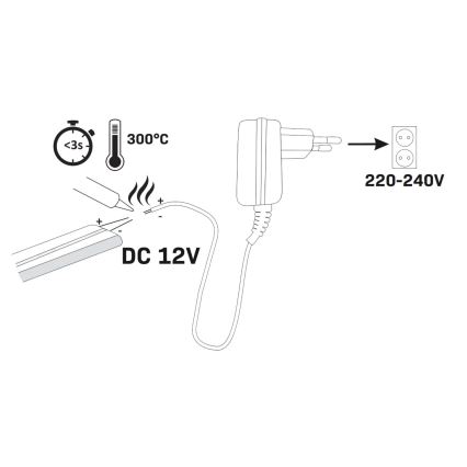LED-Streifen NEON 5 m LED/27W/12V 4.000K IP65
