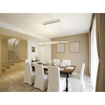 Lustre en cristal dimmable sur câble ENRIQUE LED/20W//230V 3000-6000K + télécommande