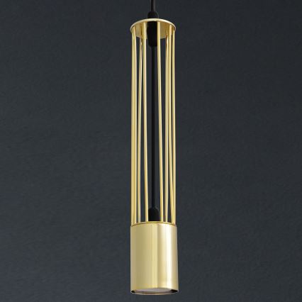 LED Suspension filaire BARS 1xGU10/4,8W/230V dorée