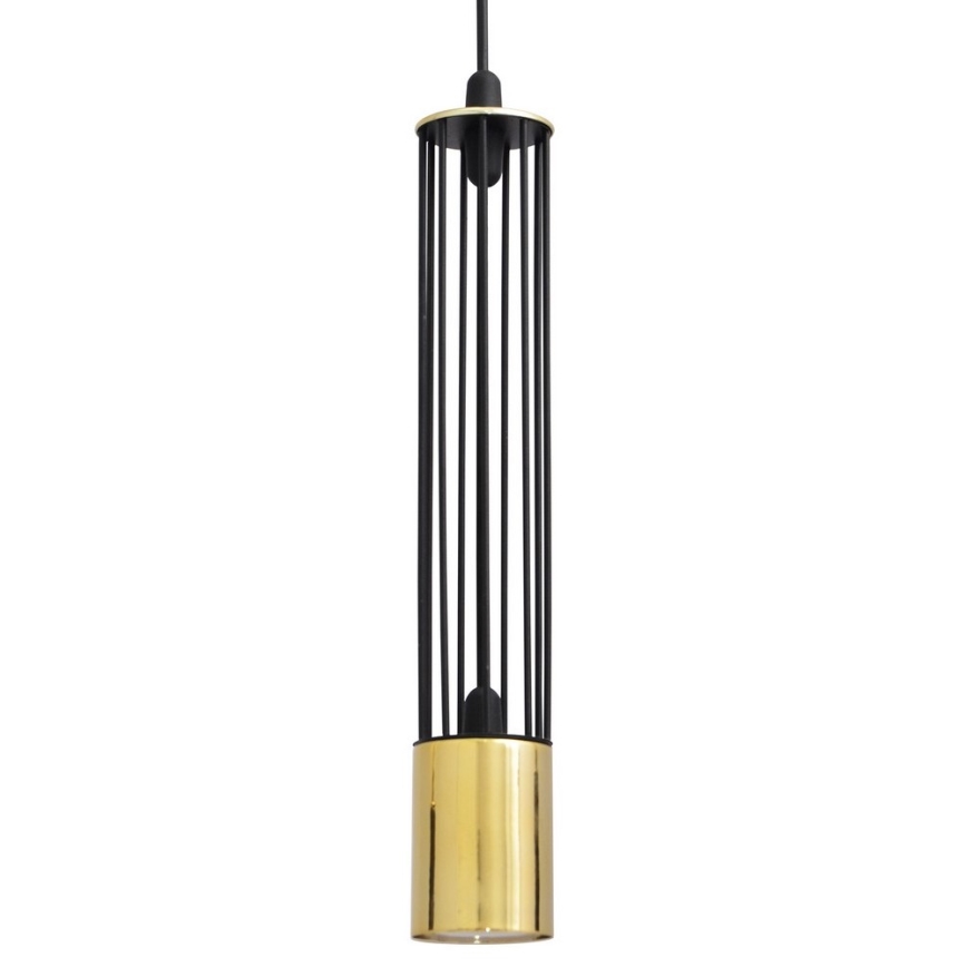 LED Suspension filaire BARS 1xGU10/4,8W/230V noire/dorée