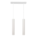 LED Suspension filaire TUBA 2xGU10/4,8W/230V blanc