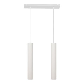 LED Suspension filaire TUBA 2xGU10/4,8W/230V blanc
