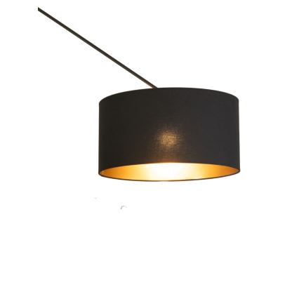 LED suspension réglable sur tige GORTA 1xE27/60W/230V noir/doré