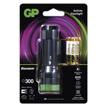 LED-Taschenlampe GP DISCOVERY C32 LED/3xAAA
