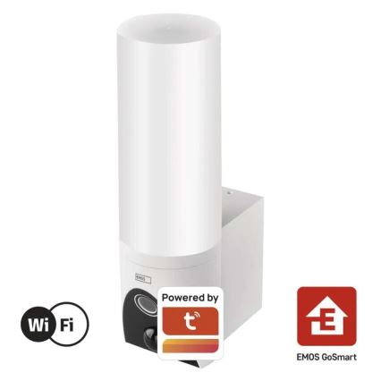 LED Telecamera smart per esterni con luce GoSmart LED/12W/230V IP65 Wi-Fi Tuya bianco