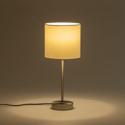 LED-Tischlampe 1xE14/5W/230V weiß/mattiertes Chrom