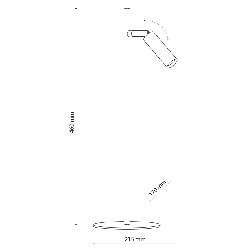 LED Tischlampe LAGOS 1xG9/6W/230V 4000K weiß