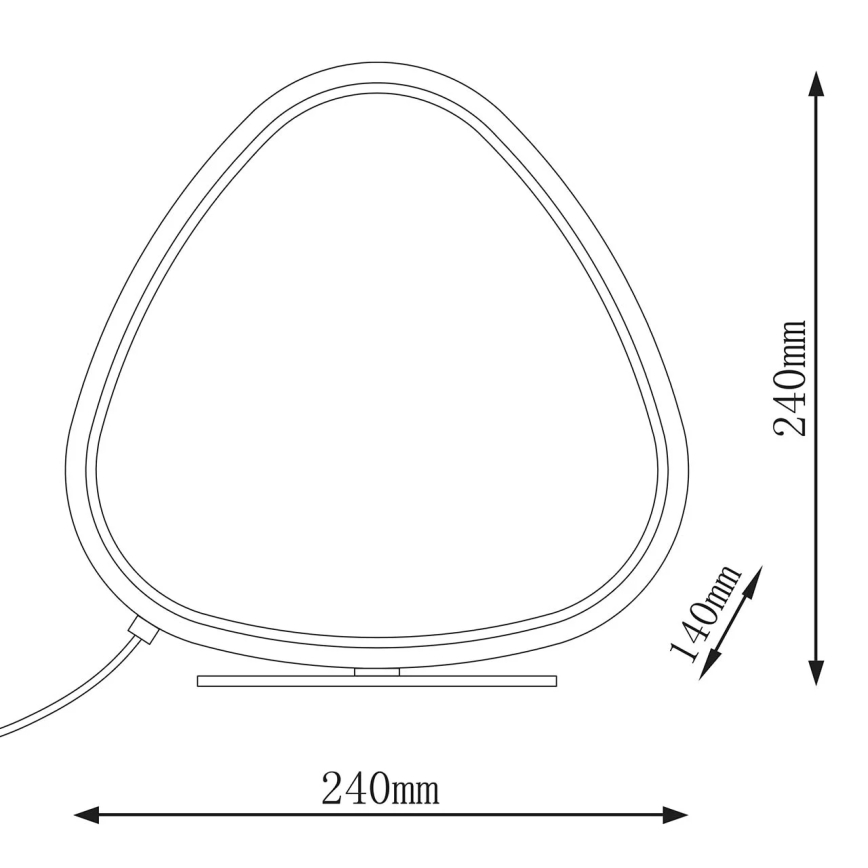 LED-Tischlampe PETRA LED/12W/230V 4000K schwarz