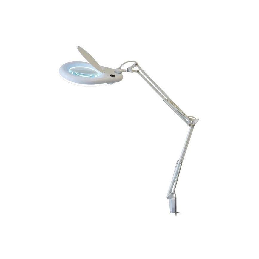 LED-Tischleuchte mit Lupe LED/9W/230V weiß/glänzendes Chrom