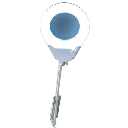 LED-Tischleuchte mit Lupe LED/9W/230V weiß/glänzendes Chrom