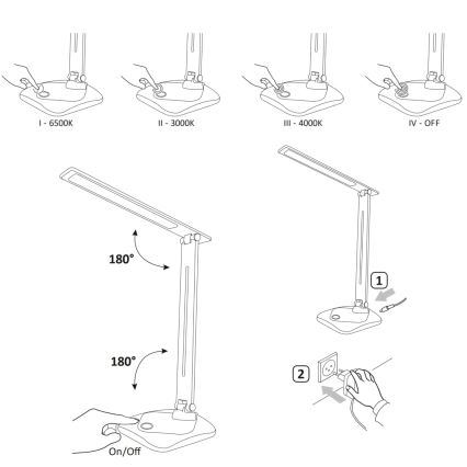 LED-Tischleuchte TOLEDO LED/8W/230V