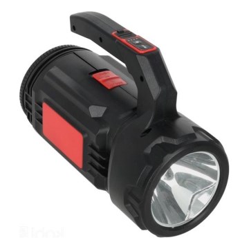 LED Torcia ricaricabile LED/5V 500 lm 1200 mAh nera