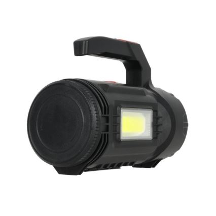 LED Torcia ricaricabile LED/5V 500 lm 1200 mAh nera