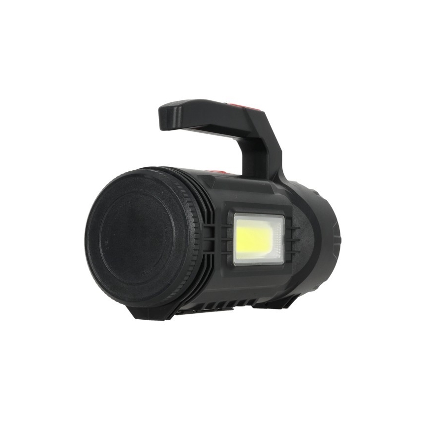 LED Torcia ricaricabile LED/5V 500 lm 1200 mAh nera