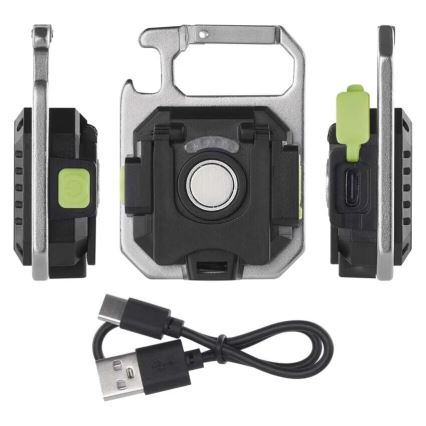 Torcia ricaricabile LED/USB/3,7V IP44 750 lm 400 mAh