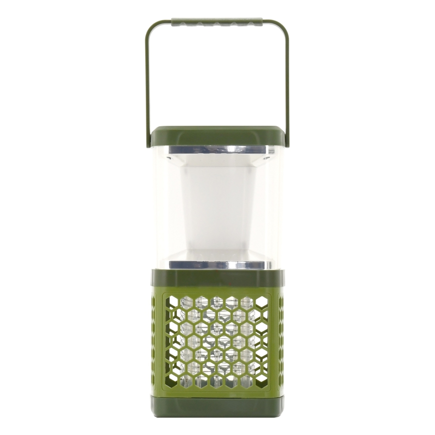 LED Tragbare wiederaufladbare Lampe mit Insektenfalle LED/3W/1800mAh grün