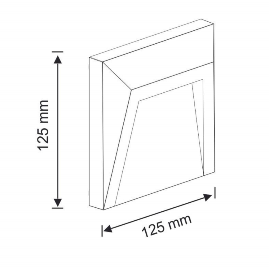 LED Treppenbeleuchtung HOLDEN LED/1,5W/230V IP65