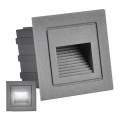 LED Treppenleuchte für Außen Q6 LED/3W/230V IP44