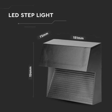 LED Treppenleuchte LED/3W/230V 4000K IP65