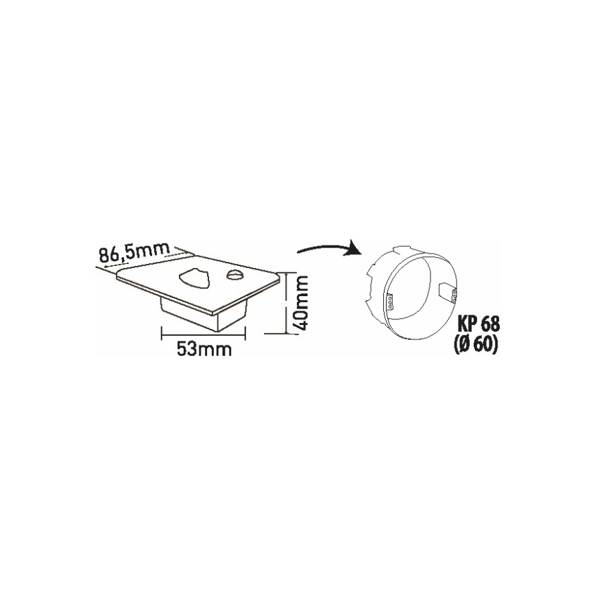 LED Treppenleuchte mit Bewegungs- und Dämmerungssensor LED/1,5W/230V 3000/4000/6000K silber