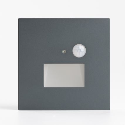 LED-Treppenleuchte mit Bewegungs- und Dämmerungssensor LED/1,5W/230V 3000/4000/6000K Anthrazit