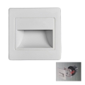 LED Treppenleuchte STEP LIGHT LED/1,5W/230V Weiß