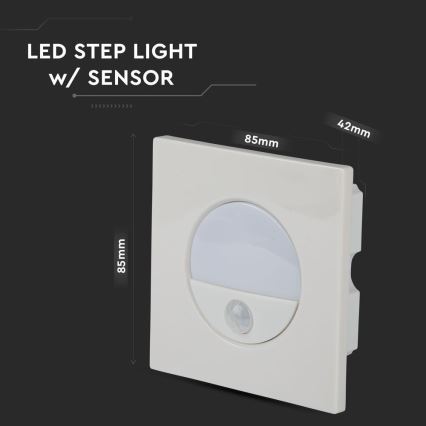 LED-Treppenlicht mit Bewegungssensor LED/3W/230V 4000K weiß