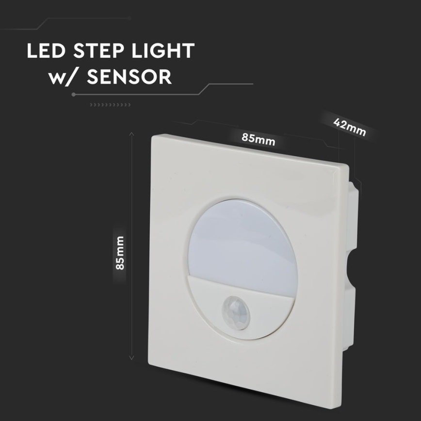 LED-Treppenlicht mit Bewegungssensor LED/3W/230V 4000K weiß