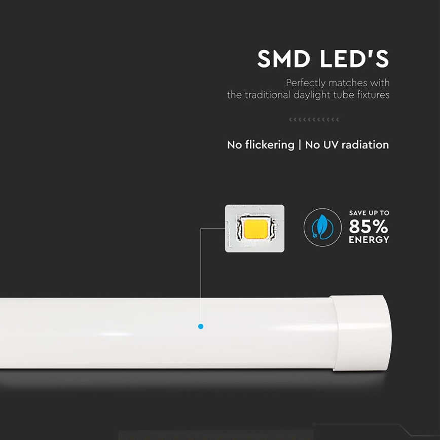 LED Tube fluorescent LED/10W/230V 3000K 30 cm blanc