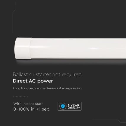 LED Tube fluorescent LED/20W/230V 6500K 60 cm blanc