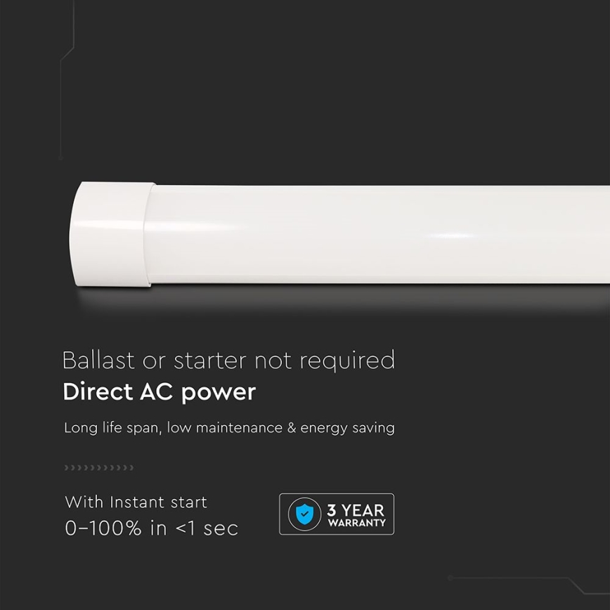 LED Tube fluorescent LED/20W/230V 6500K 60 cm blanc