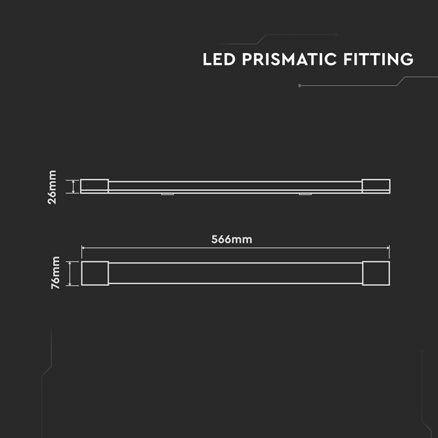 LED Tube fluorescent LED/20W/230V 6500K 60 cm blanc