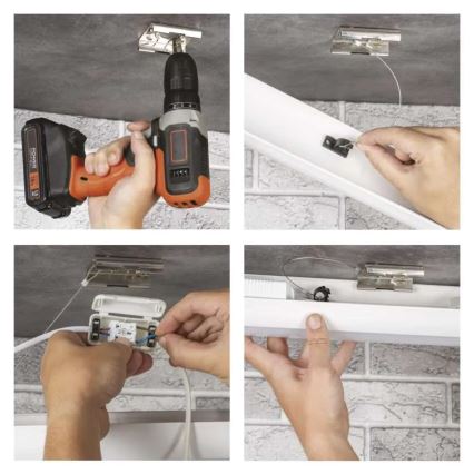 LED-Unterbauleuchte, 20 W, 230 V, 4000 K, 60 cm