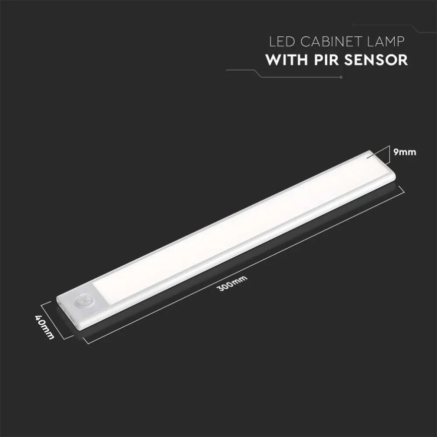LED-Unterbauleuchte mit Sensor LED/1,5W/5V 3000K