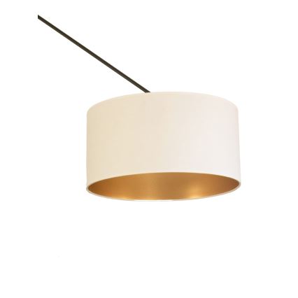 LED verstellbare Hängeleuchte an Stange GORTA 1xE27/60W/230V weiß/gold