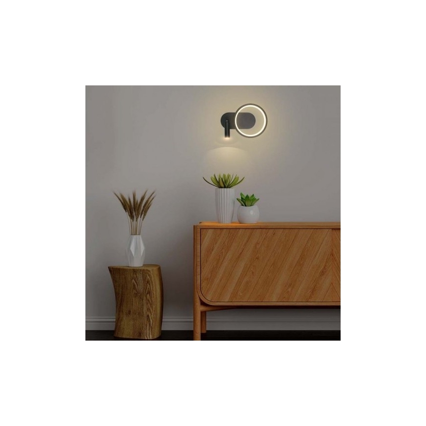 LED-Wandbeleuchtung LED/14W/230V 4000K schwarz