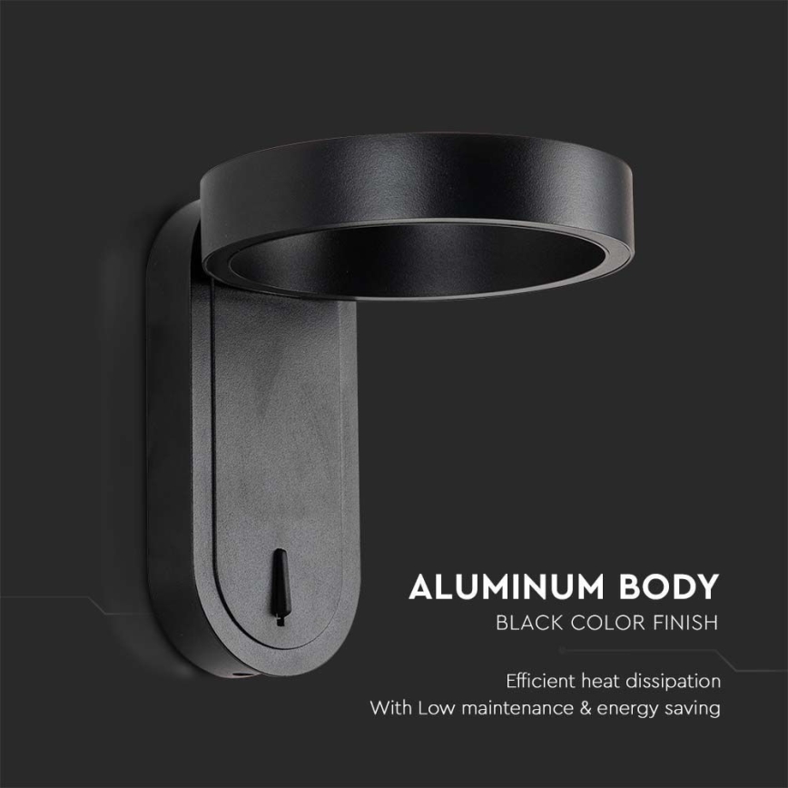 LED Wandleuchte LED/5W/230V 3000K/4000K Schwarz