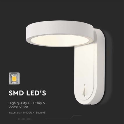 LED Wandleuchte LED/5W/230V 3000K/4000K Weiß
