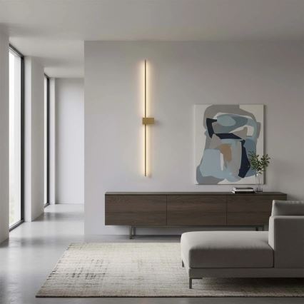 LED Wandleuchte AISHA LED/20W/230V 4000K 120 cm goldfarben