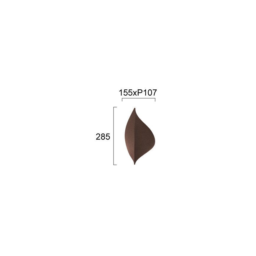 LED-Wandleuchte AMALFI LED/10W/230V braun