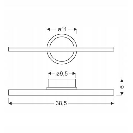 LED-Wandleuchte BATUTA LED/10W/230V braun
