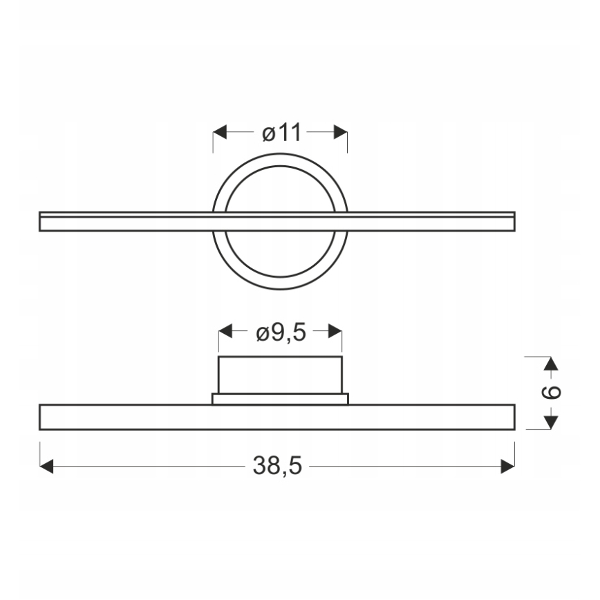LED-Wandleuchte BATUTA LED/10W/230V braun
