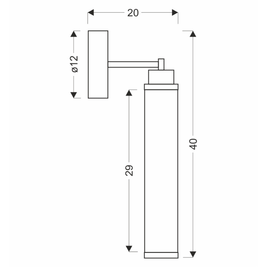 LED Wandleuchte CORTE LED/10W/230V schwarz