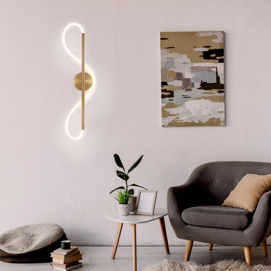 LED-Wandleuchte EMMA LED/19W/230V, goldfarben