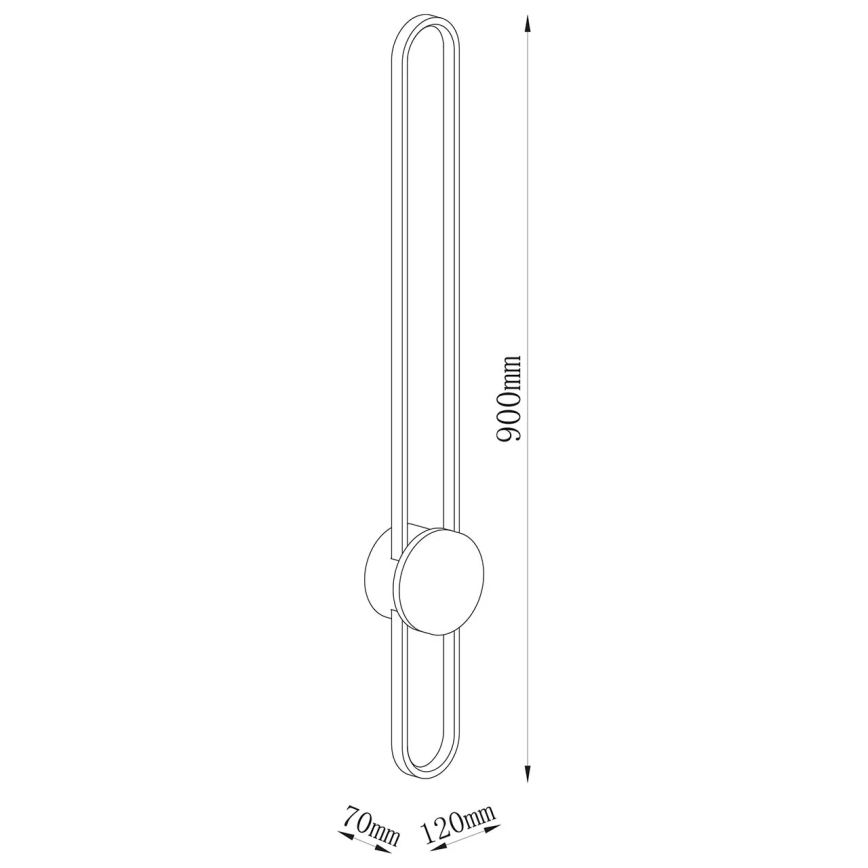 LED-Wandleuchte FLORENTYNA LED/24W/230V 4000K schwarz/beige